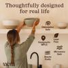 image:imageMORA Mega and Giant Bowls Set of 2 55 and 35 Qt Ceramic Pottery Mixing Bowls  Microwave and Dishwasher Safe  Mushroom amp ThymeLiquorice