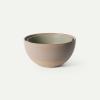 image:imageMORA Mega and Giant Bowls Set of 2 55 and 35 Qt Ceramic Pottery Mixing Bowls  Microwave and Dishwasher Safe  Mushroom amp ThymeMushroom  Thyme