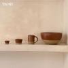image:imageMORA Mega and Giant Bowls Set of 2 55 and 35 Qt Ceramic Pottery Mixing Bowls  Microwave and Dishwasher Safe  Mushroom amp ThymeTerracotta  Peppercorn