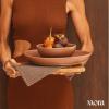 image:imageMORA Mega and Giant Bowls Set of 2 55 and 35 Qt Ceramic Pottery Mixing Bowls  Microwave and Dishwasher Safe  Mushroom amp ThymeTerracotta  Peppercorn
