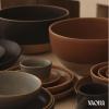 image:imageMORA Mega and Giant Bowls Set of 2 55 and 35 Qt Ceramic Pottery Mixing Bowls  Microwave and Dishwasher Safe  Mushroom amp ThymeTerracotta  Peppercorn