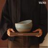 image:imageMORA Mega and Giant Bowls Set of 2 55 and 35 Qt Ceramic Pottery Mixing Bowls  Microwave and Dishwasher Safe  Mushroom amp ThymeTerracotta  Peppercorn