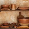 image:imageMORA Small Bowls Set of 4 16oz Ceramic Pottery Dessert Bowls  Microwave Oven and Dishwasher Safe  ThymeTerracotta