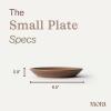 image:imageMORA Small Plates Set of 4 65 inch Ceramic Pottery Dessert Plates  Microwave Oven and Dishwasher Safe  LiquoriceHarvest