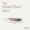 image:imageMORA Small Plates Set of 4 65 inch Ceramic Pottery Dessert Plates  Microwave Oven and Dishwasher Safe  LiquoriceMushroom
