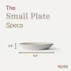 image:imageMORA Small Plates Set of 4 65 inch Ceramic Pottery Dessert Plates  Microwave Oven and Dishwasher Safe  LiquoriceOat