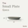 image:imageMORA Small Plates Set of 4 65 inch Ceramic Pottery Dessert Plates  Microwave Oven and Dishwasher Safe  LiquoricePeppercorn