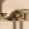 image:imageMORA Small Plates Set of 4 65 inch Ceramic Pottery Dessert Plates  Microwave Oven and Dishwasher Safe  LiquoriceThyme