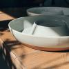 image:imageMora Ceramic Chips and Dip Serving Tray Large Divided Party Bowl Set for Chips amp Salsa Veggies amp Dip Fruit Snacks Entertaining Hosting etc Minimalist Design for the Modern Hostess  ChaiEarl Grey