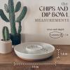 image:imageMora Ceramic Chips and Dip Serving Tray Large Divided Party Bowl Set for Chips amp Salsa Veggies amp Dip Fruit Snacks Entertaining Hosting etc Minimalist Design for the Modern Hostess  ChaiEarl Grey