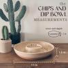 image:imageMora Ceramic Chips and Dip Serving Tray Large Divided Party Bowl Set for Chips amp Salsa Veggies amp Dip Fruit Snacks Entertaining Hosting etc Minimalist Design for the Modern Hostess  ChaiChai