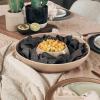 image:imageMora Ceramic Chips and Dip Serving Tray Large Divided Party Bowl Set for Chips amp Salsa Veggies amp Dip Fruit Snacks Entertaining Hosting etc Minimalist Design for the Modern Hostess  ChaiChai
