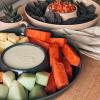 image:imageMora Ceramic Chips and Dip Serving Tray Large Divided Party Bowl Set for Chips amp Salsa Veggies amp Dip Fruit Snacks Entertaining Hosting etc Minimalist Design for the Modern Hostess  ChaiChai