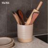 image:imageMora Ceramic Kitchen Utensil Holder  Wooden Spoon amp Spatula Crock for Countertop Modern Farmhouse Home Decor Large 73 Cooking Organizer for Stove Top and Counter  Heavy amp Sturdy  LiquoriceMushroom