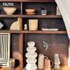 image:imageMora Ceramic Kitchen Utensil Holder  Wooden Spoon amp Spatula Crock for Countertop Modern Farmhouse Home Decor Large 73 Cooking Organizer for Stove Top and Counter  Heavy amp Sturdy  LiquoriceMushroom
