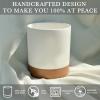 image:imageMora Ceramic Kitchen Utensil Holder  Wooden Spoon amp Spatula Crock for Countertop Modern Farmhouse Home Decor Large 73 Cooking Organizer for Stove Top and Counter  Heavy amp Sturdy  LiquoriceVanilla White