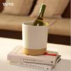 image:imageMora Ceramic Kitchen Utensil Holder  Wooden Spoon amp Spatula Crock for Countertop Modern Farmhouse Home Decor Large 73 Cooking Organizer for Stove Top and Counter  Heavy amp Sturdy  LiquoriceOat