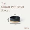 image:imageMora Ceramic Pet Bowl Size Large  FoodWater Dish for Large Dogs Cats Great Dane Mastiff ect 50oz or 8 Cups  Basic Bowls for Your Large Dog or Cat Mix and Match for a Set  OatLiquorice