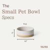 image:imageMora Ceramic Pet Bowl Size Large  FoodWater Dish for Large Dogs Cats Great Dane Mastiff ect 50oz or 8 Cups  Basic Bowls for Your Large Dog or Cat Mix and Match for a Set  OatOat