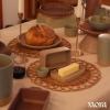 image:imageMora Ceramic TwoinOne Butter Dish with Lid Covered Butter Crock Container to Leave on Countertop  Large Storage KeeperHolder for Kitchen Gifts for Her Butter Tray For Counter  ChaiMushroom