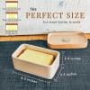 image:imageMora Ceramic TwoinOne Butter Dish with Lid Covered Butter Crock Container to Leave on Countertop  Large Storage KeeperHolder for Kitchen Gifts for Her Butter Tray For Counter  ChaiChai