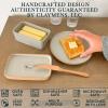 image:imageMora Ceramic TwoinOne Butter Dish with Lid Covered Butter Crock Container to Leave on Countertop  Large Storage KeeperHolder for Kitchen Gifts for Her Butter Tray For Counter  ChaiEarl Grey