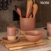 image:imageMora Ceramics Tea Cup with Loose Leaf Infuser Spoon and Lid 12 oz Microwave and Dishwasher Safe Coffee Mug  Rustic Matte Ceramic Glaze Modern Herbal Tea Strainer  Great Gift for Women TerracottaTeracotta