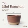 image:imageMora Mini Ramekins Set of 4 8oz Ceramic Pottery Baking Dishes  Microwave Oven and Dishwasher Safe  PeppercornHarvest