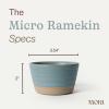 image:imageMora Mini Ramekins Set of 4 8oz Ceramic Pottery Baking Dishes  Microwave Oven and Dishwasher Safe  PeppercornIris
