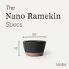 image:imageMora Mini Ramekins Set of 4 8oz Ceramic Pottery Baking Dishes  Microwave Oven and Dishwasher Safe  PeppercornLiquorice