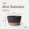 image:imageMora Mini Ramekins Set of 4 8oz Ceramic Pottery Baking Dishes  Microwave Oven and Dishwasher Safe  PeppercornLiquorice