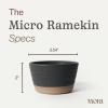 image:imageMora Mini Ramekins Set of 4 8oz Ceramic Pottery Baking Dishes  Microwave Oven and Dishwasher Safe  PeppercornLiquorice