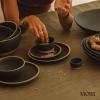 image:imageMora Mini Ramekins Set of 4 8oz Ceramic Pottery Baking Dishes  Microwave Oven and Dishwasher Safe  PeppercornLiquorice
