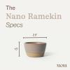 image:imageMora Mini Ramekins Set of 4 8oz Ceramic Pottery Baking Dishes  Microwave Oven and Dishwasher Safe  PeppercornMushroom