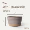 image:imageMora Mini Ramekins Set of 4 8oz Ceramic Pottery Baking Dishes  Microwave Oven and Dishwasher Safe  PeppercornMushroom