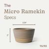 image:imageMora Mini Ramekins Set of 4 8oz Ceramic Pottery Baking Dishes  Microwave Oven and Dishwasher Safe  PeppercornMushroom