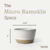 image:imageMora Mini Ramekins Set of 4 8oz Ceramic Pottery Baking Dishes  Microwave Oven and Dishwasher Safe  PeppercornOat