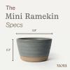 image:imageMora Mini Ramekins Set of 4 8oz Ceramic Pottery Baking Dishes  Microwave Oven and Dishwasher Safe  PeppercornPeppercorn