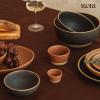 image:imageMora Mini Ramekins Set of 4 8oz Ceramic Pottery Baking Dishes  Microwave Oven and Dishwasher Safe  PeppercornTerracotta