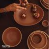 image:imageMora Mini Ramekins Set of 4 8oz Ceramic Pottery Baking Dishes  Microwave Oven and Dishwasher Safe  PeppercornTerracotta