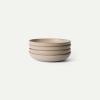 image:imageMORA Medium Dishes Set of 4 30oz Ceramic Pottery Pasta PlateWide Bowls  Microwave Oven and Dishwasher Safe  LiquoriceMushroom