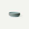 image:imageMORA Medium Plates Set of 4 85 inch Ceramic Pottery Salad Plates  Microwave Oven and Dishwasher Safe  PeppercornIris