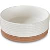 image:imageMora Ceramic Pet Bowl Size Large  FoodWater Dish for Large Dogs Cats Great Dane Mastiff ect 50oz or 8 Cups  Basic Bowls for Your Large Dog or Cat Mix and Match for a Set  OatVanilla White