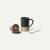 image:imageMora Ceramics Tea Cup with Loose Leaf Infuser Spoon and Lid 12 oz Microwave and Dishwasher Safe Coffee Mug  Rustic Matte Ceramic Glaze Modern Herbal Tea Strainer  Great Gift for Women TerracottaLiquorice