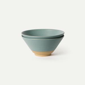 image:imageMORA Ceramic Ramen Bowl Set of 2 45oz  Great for Pho Miso Udon Soup Instant Noodles Serving Thai or Asian Food  Microwave Safe Large Japanese Noodle Bowls Modern Kitchen  MushroomIris