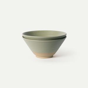 image:imageMORA Ceramic Ramen Bowl Set of 2 45oz  Great for Pho Miso Udon Soup Instant Noodles Serving Thai or Asian Food  Microwave Safe Large Japanese Noodle Bowls Modern Kitchen  MushroomThyme