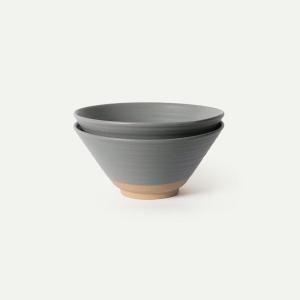 image:imageMORA Ceramic Ramen Bowl Set of 2 45oz  Great for Pho Miso Udon Soup Instant Noodles Serving Thai or Asian Food  Microwave Safe Large Japanese Noodle Bowls Modern Kitchen  MushroomPeppercorn