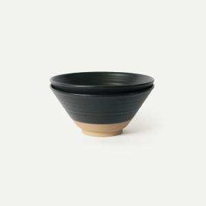 image:imageMORA Ceramic Ramen Bowl Set of 2 45oz  Great for Pho Miso Udon Soup Instant Noodles Serving Thai or Asian Food  Microwave Safe Large Japanese Noodle Bowls Modern Kitchen  MushroomLiquorice