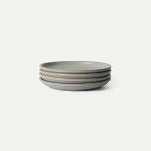image:imageMORA Large Plates Set of 4 105 inch Ceramic Pottery Dinner Plates  Microwave Oven and Dishwasher Safe  IrisPeppercorn