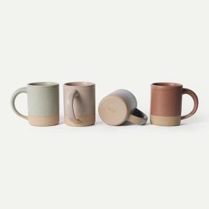 image:imageMORA Medium Mugs Set of 4 16oz Ceramic Pottery Latte MugsCoffee Cups  Microwave and Dishwasher Safe  HarvestHarvest